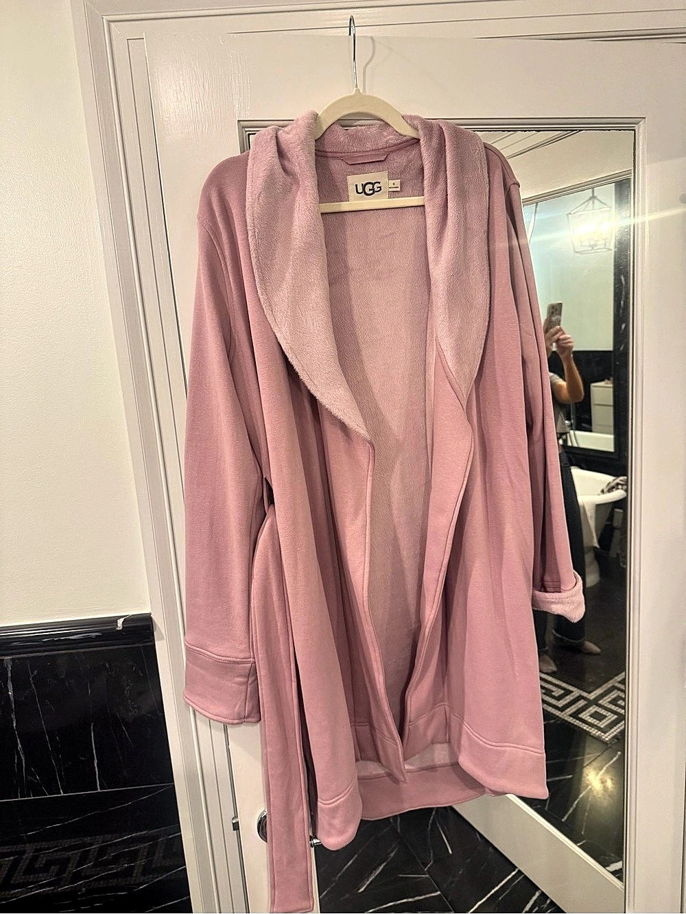 UGG Duffield II Robe Pink Wrap Robe Size Medium - Picture 3 of 5